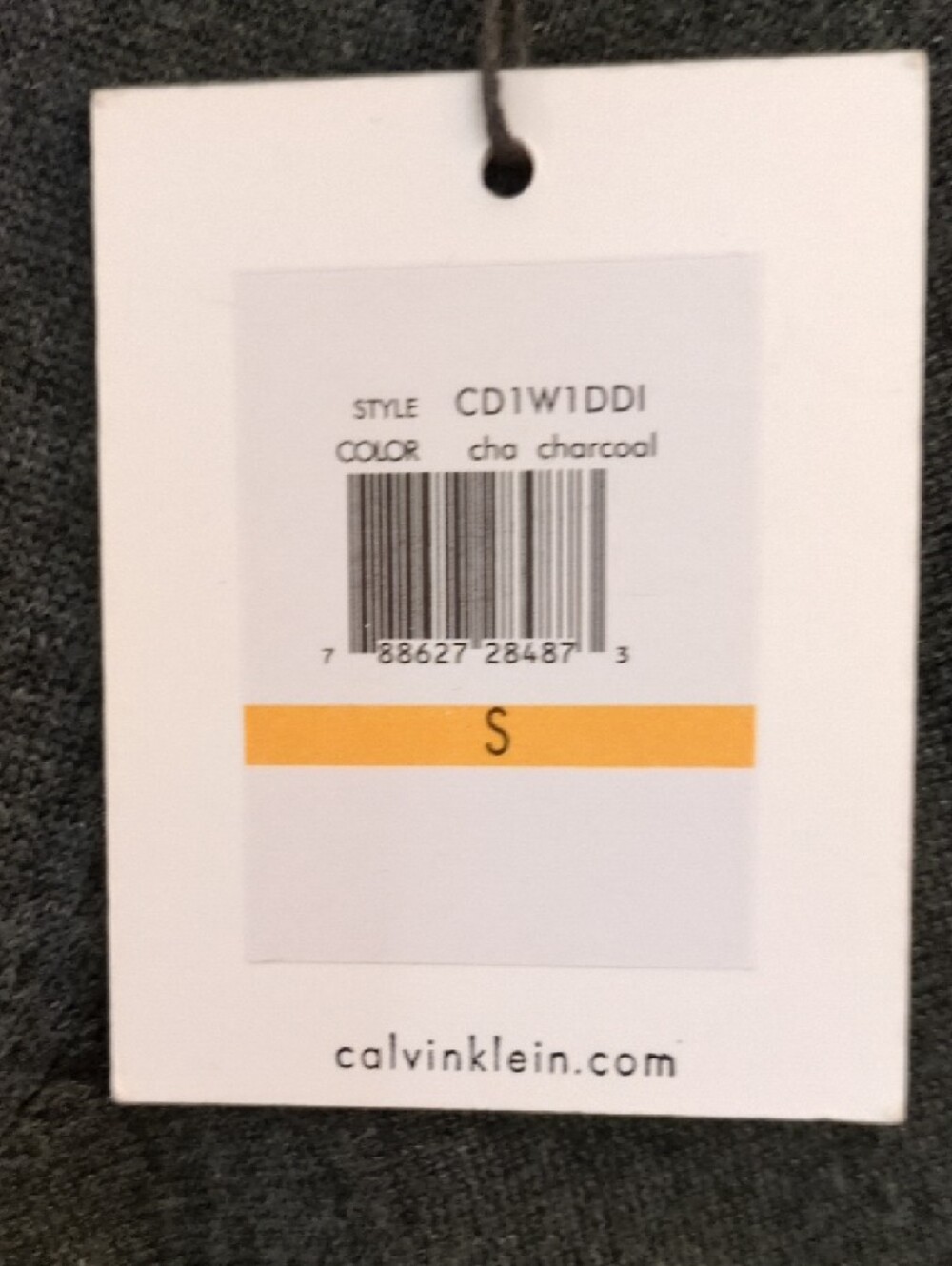 Calvin Klein Dark Charcoal Minimalist Batwing Short-Sleeve Knit Dress Size Small - Picture 6 of 11
